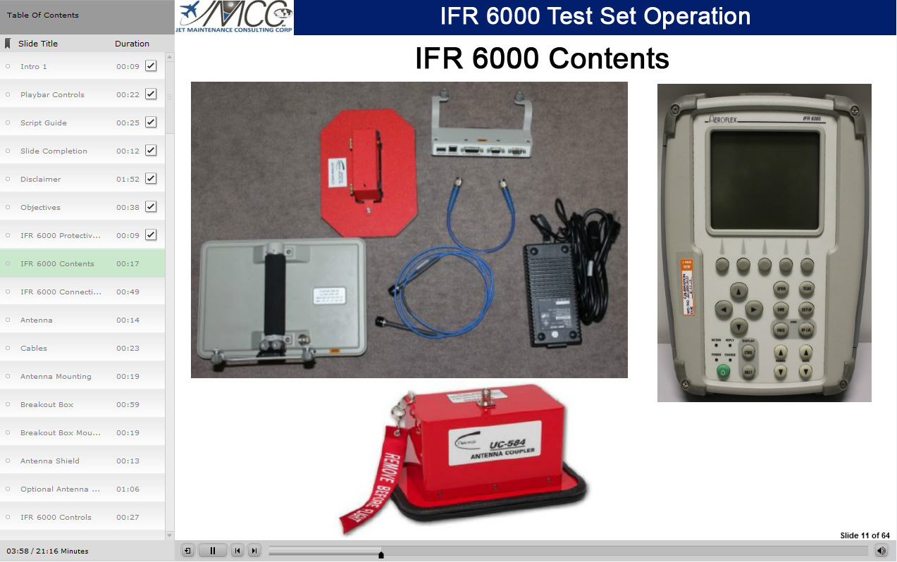 Jmcc- IFR 6000 XPDR-TCAS-DME Test Set Operation